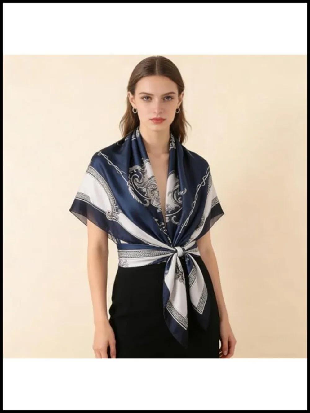 Mulberry Silk Fashion Scarf Long Lightweight Shawl Wrap 70x35 inch